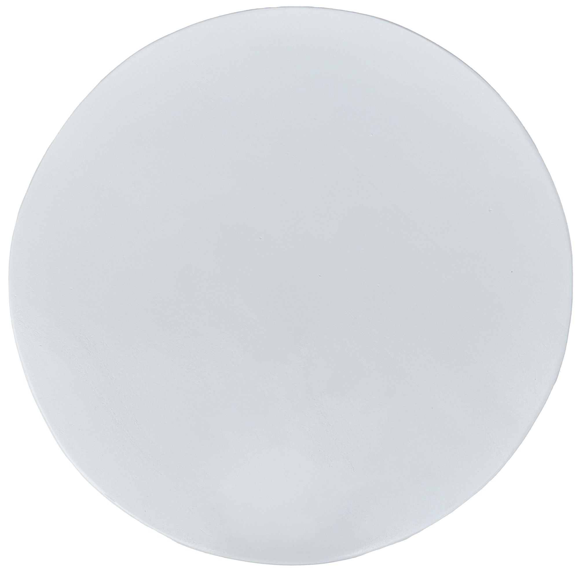 Image 3 Lattice 30" Round Artisan Coffee Table, White more views