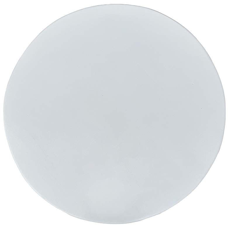 Image 3 Lattice 30" Round Artisan Coffee Table, White more views