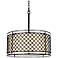 Lattice 4-Light 20 1/4" Wide Bronze Pendant Light