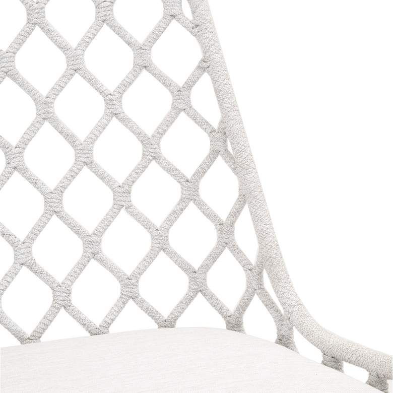 Image 2 Lattis White Speckle Woven Outdoor Dining Chair more views