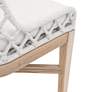 Lattis White Speckle Woven Outdoor Dining Chair