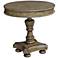 Lauderdale Sable Wood Round Accent Table