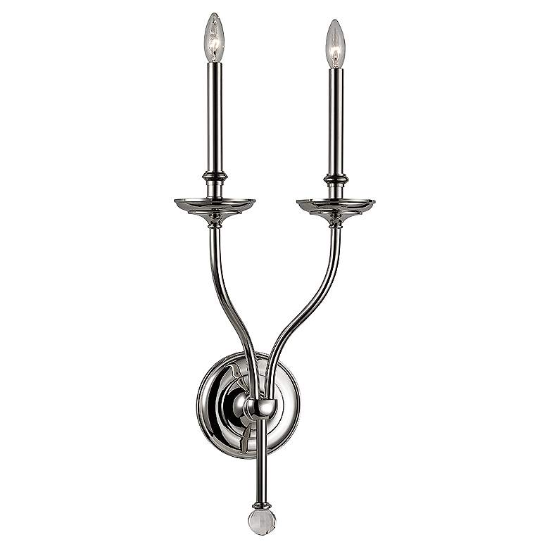 Image 1 Lauderhill 27" High Polished Nickel Dual Wall Sconce