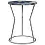 Lauer 21" Stainless Steel and Agate Accent Table