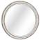 Laughlin Light Brown and White 36 1/4" Round Wall Mirror