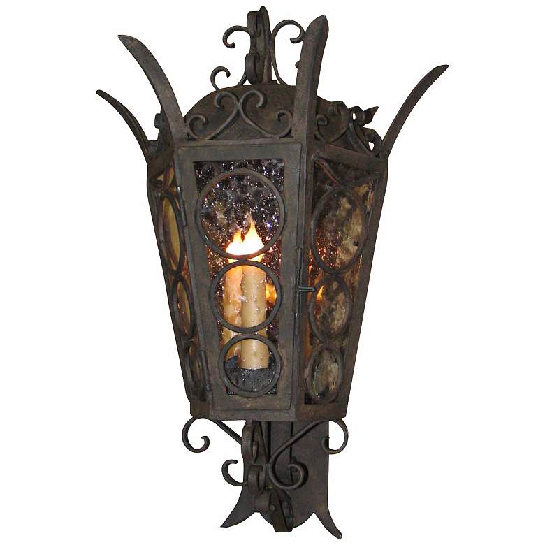 Image 1 Laura Lee Amsterdam Large 28 inch High Outdoor Wall Lantern