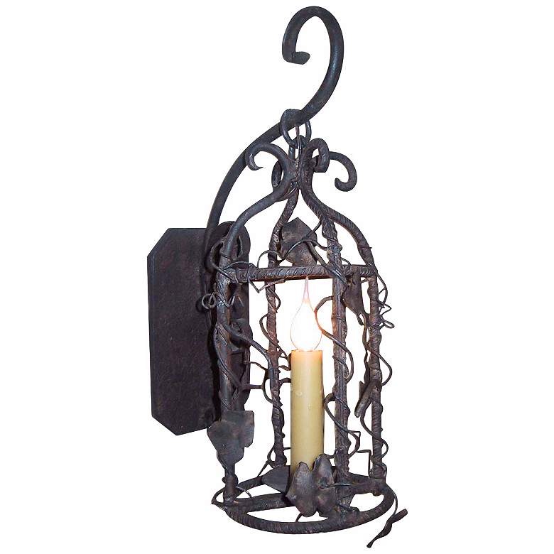 Image 1 Laura Lee Birdcage Lantern 19 inch High Wall Light Sconce