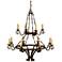 Laura Lee Dolce 48"W Salmon Rust 2-Tier 14-Light Chandelier