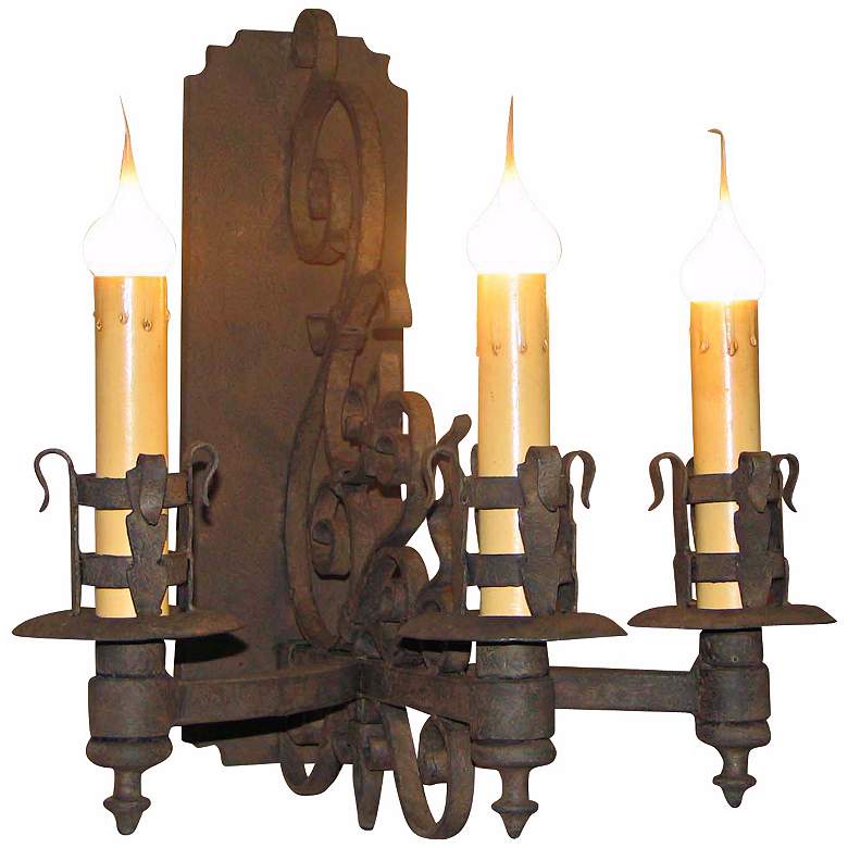 Image 1 Laura Lee Gubbio 3-Light 17" High Wall Sconce