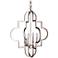 Laura Lee Jennifer 24" Wide Smooth Silver Pendant