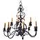 Laura Lee Juliet 12-Light 36" Wide Iron Chandelier