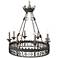 Laura Lee King Arthur 8-Light 37" Wide Iron Chandelier