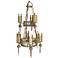 Laura Lee Lancelot Two-Tier 32" Wide Forged Iron Chandelier