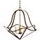 Laura Lee Louise 38" Wide Silver 4-Light Pendant