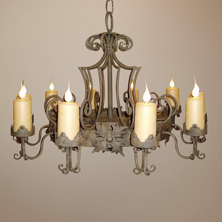 Image 1 Laura Lee Madrid 9-Light Large 48" Wide Candle Chandelier