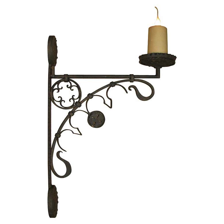 Image 1 Laura Lee Medieval 29 inch High Wall Sconce