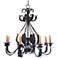Laura Lee Michelle 8-Light 33" Wide Forged Iron Chandelier