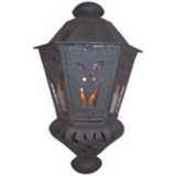 Laura Lee Morocco Small 15&quot; High Half Wall Outdoor  Lantern