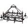 Laura Lee Mykonos 10-Light 64" Wide Forged Iron Chandelier