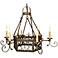 Laura Lee Mykonos 6-Light 47" Wide Iron Chandelier