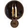 Laura Lee Round Mirror 19" High Wall Sconce