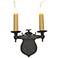 Laura Lee Shield 2-Light 10" Wide Wall Sconce