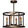 Laura Lee Vento 17" Wide Silver 4-Light Chandelier