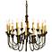 Laura Lee Venus 18-Light Large 36" Wide Candle Chandelier