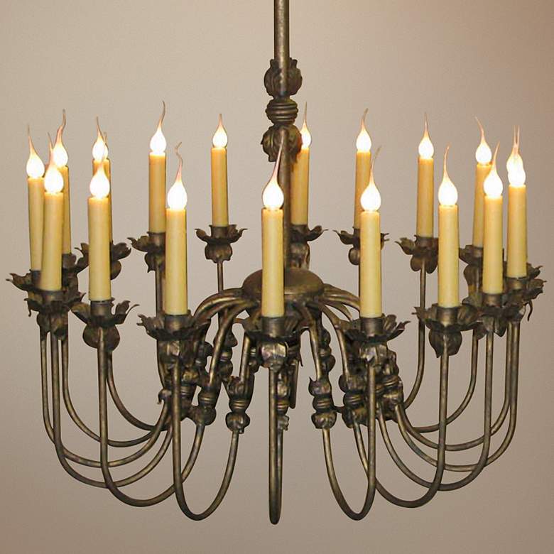 Image 1 Laura Lee Venus 18-Light Large 36 inch Wide Candle Chandelier