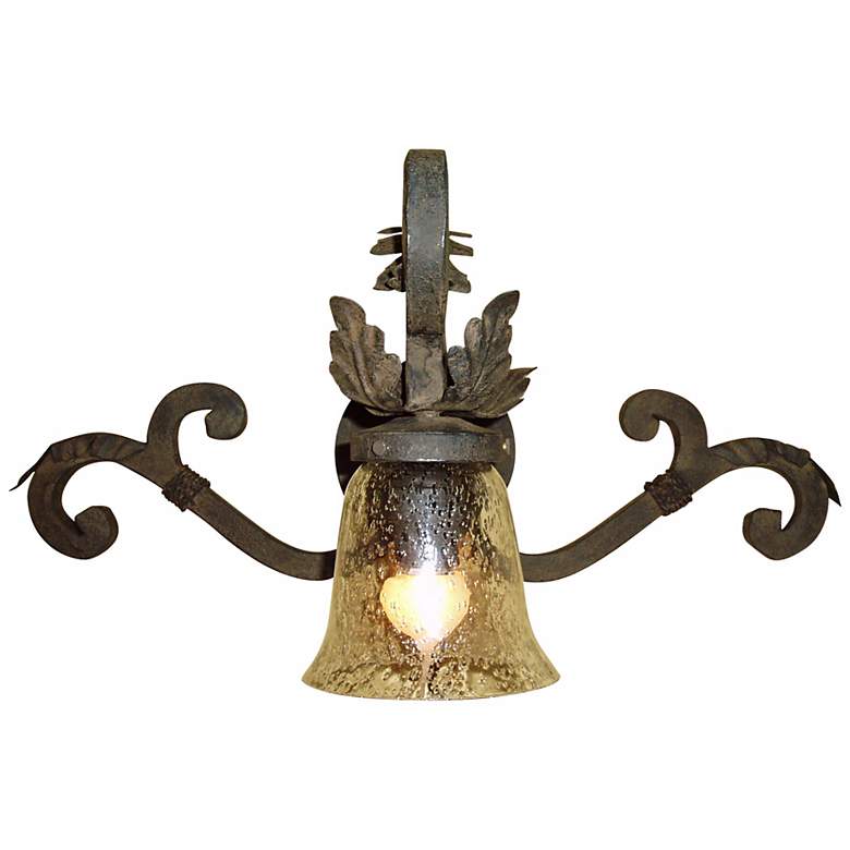 Laura Lee Verona 22&quot; Wide  Wrought Iron Wall Sconce