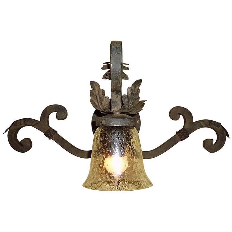 Image 1 Laura Lee Verona 22 inch Wide  Wrought Iron Wall Sconce