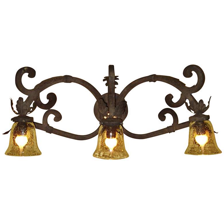 Image 1 Laura Lee Verona Triple Arm 32 inch Wide Bath Wall Light