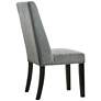 6_Laurant 23 1/2" Wide Charcoal Velvet Fabric Dining Chairs Set of 2 more views