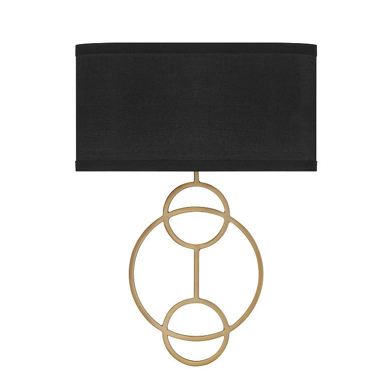 Image 2 Laurel 2 Light Vibrant Gold Sconce more views