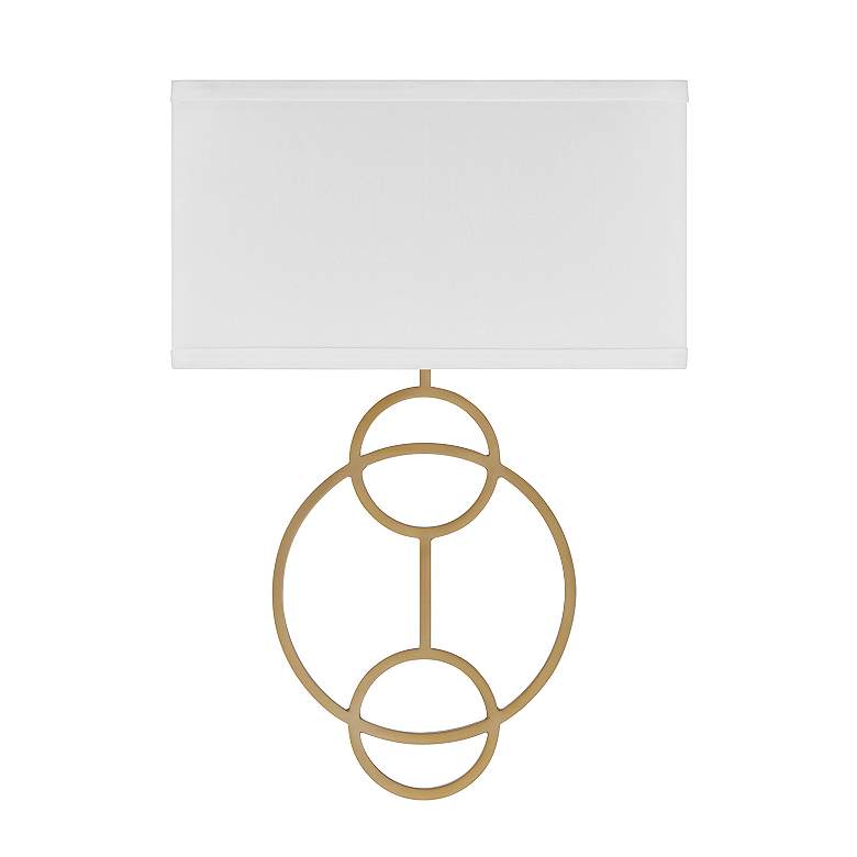Image 2 Laurel 2 Light Vibrant Gold Sconce more views