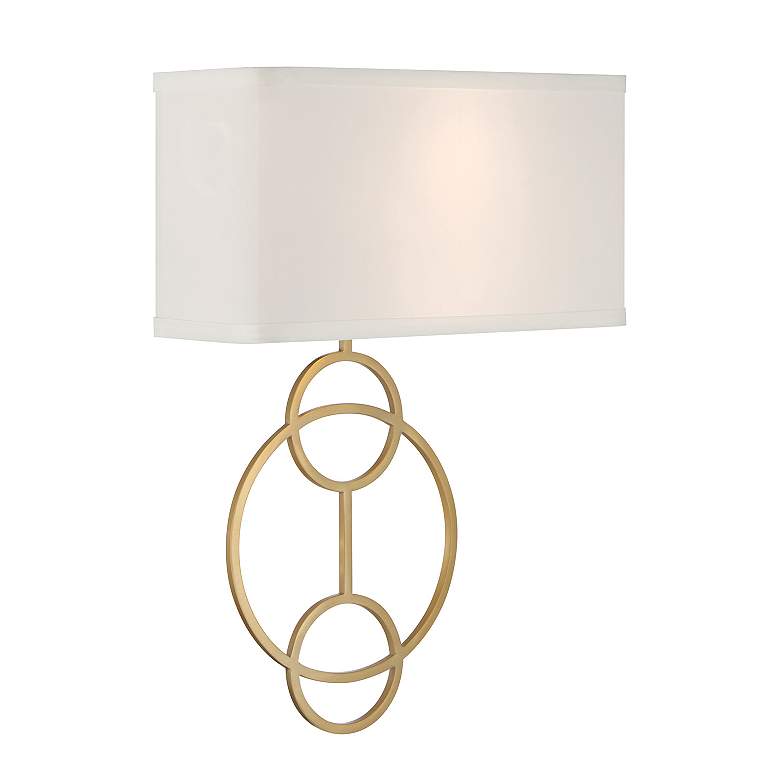 Image 3 Laurel 2 Light Vibrant Gold Sconce more views
