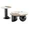 Laurel 2-Piece Modern Coffee Table and End Table Set in Black