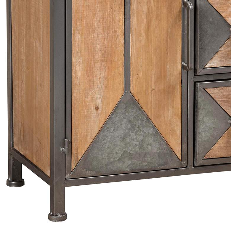 Image 3 Laurel 20" Wide Gray and Brown 3-Drawer Accent Cabinet more views