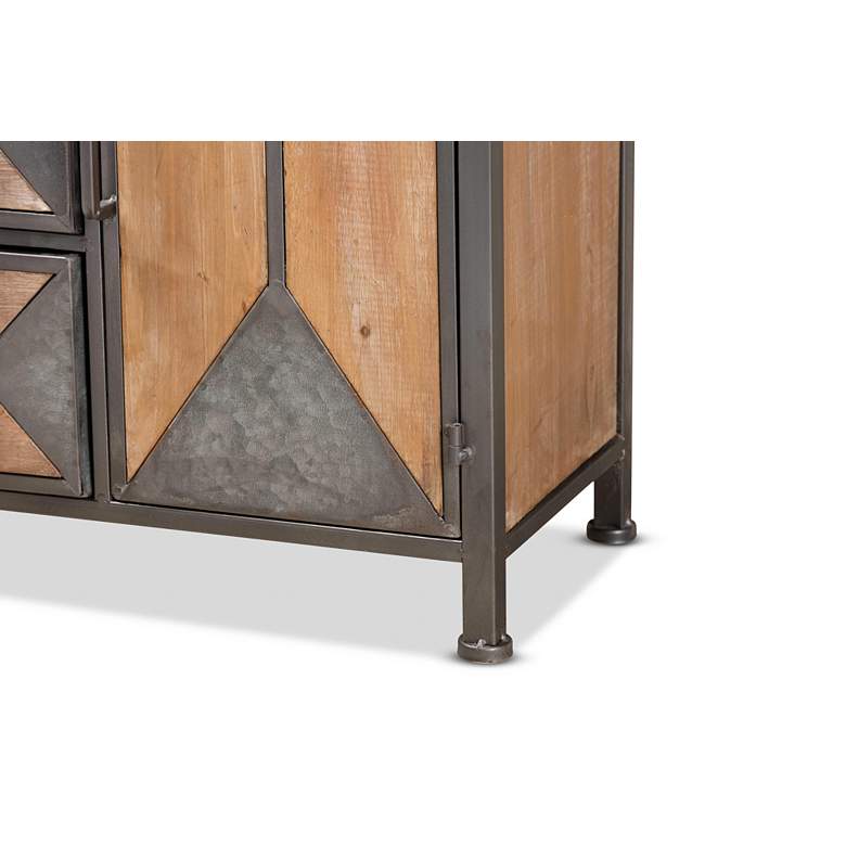 Image 5 Laurel 20" Wide Gray and Brown 3-Drawer Accent Cabinet more views
