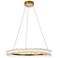Laurel 26" Wide Gold Crystal LED Ring Pendant Light
