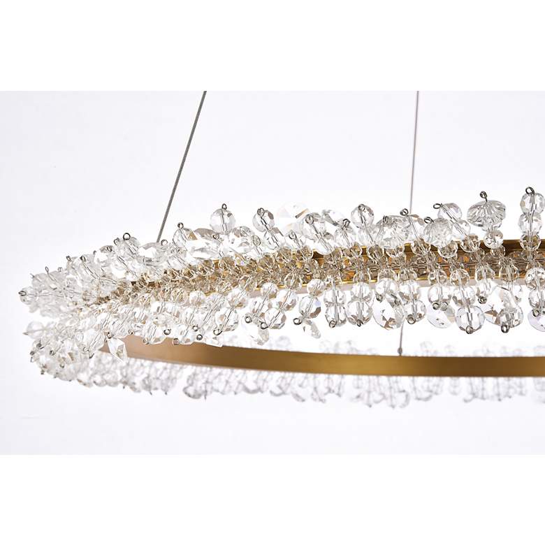 Image 5 Laurel 26" Wide Gold Crystal LED Ring Pendant Light more views