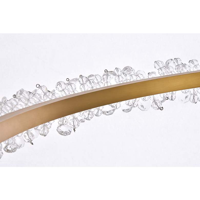 Image 6 Laurel 26" Wide Gold Crystal LED Ring Pendant Light more views