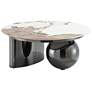 Laurel 31 1/2" Wide Black Round Coffee Table