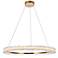 Laurel 34" Wide Gold Crystal LED Ring Pendant Light