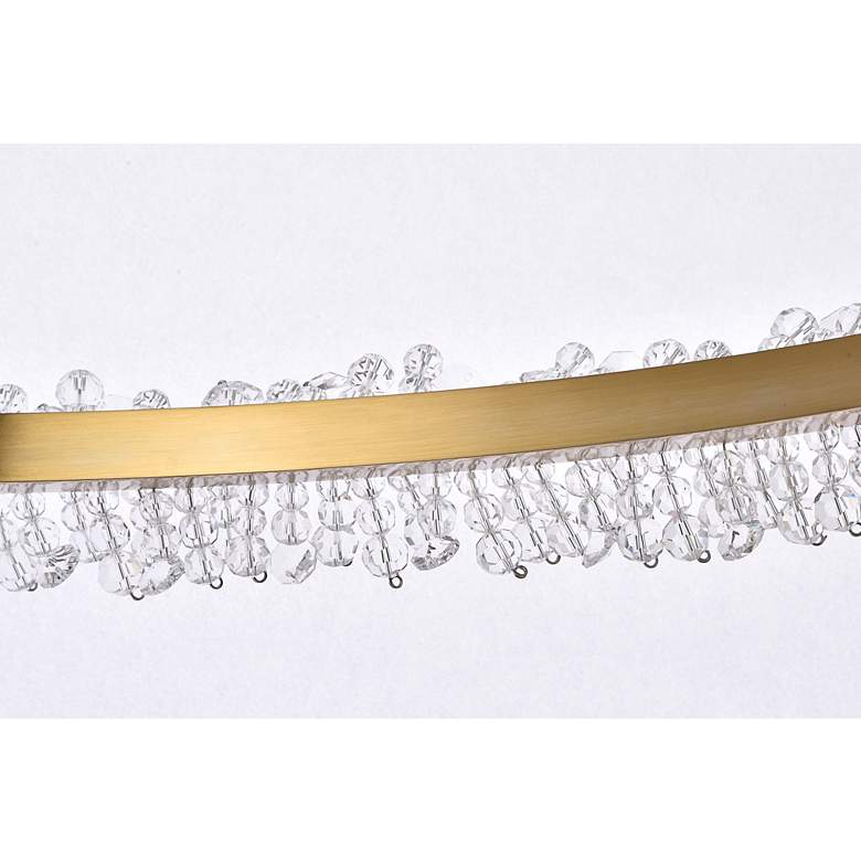 Image 7 Laurel 34" Wide Gold Crystal LED Ring Pendant Light more views