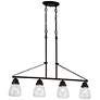 1_Laurel 35 3/4" Wide Sudbury Bronze 4-Light Island Pendant