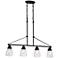 Laurel 35 3/4" Wide Sudbury Bronze 4-Light Island Pendant