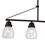 2_Laurel 35 3/4" Wide Sudbury Bronze 4-Light Island Pendant more views