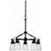 Laurel; 5 Light; Chandelier with Clear Seeded Glass