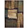 Laurel 6241A Brown and Blue Geometric Area Rug